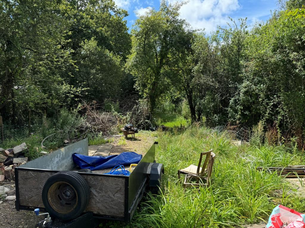 Lot: 67 - DETACHED BUNGALOW WITH POTENTIAL ON 1.6 ACRE PLOT - A View towards the rear garden